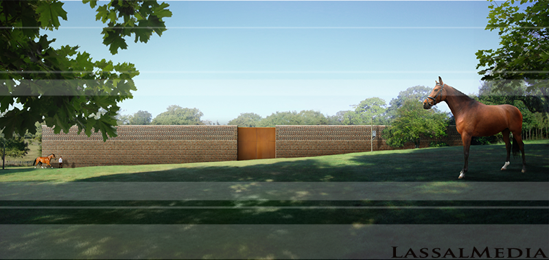 LassalMedia - Architecture Previsualization for A Horse Training Hall in England / Architect Anthony Hunt (AFTER)