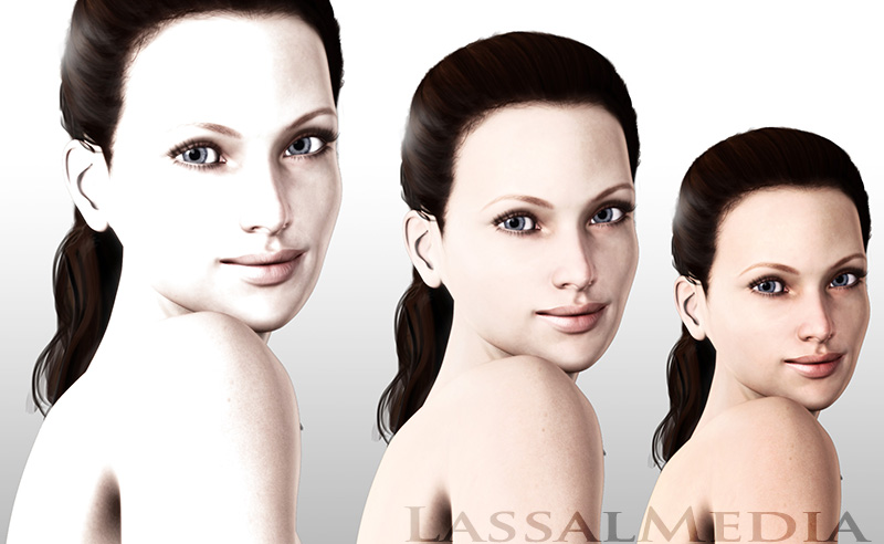 LassalMedia – photorealistic key visuals for a pitch in the beauty market segment.