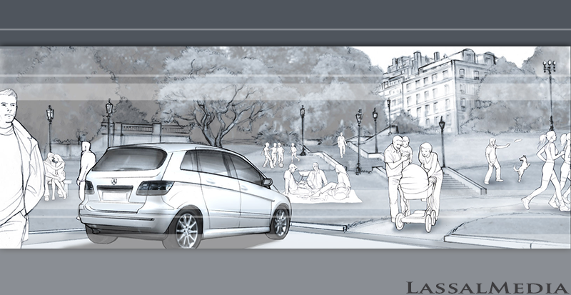 LassalMedia, Key Visual for Mercedes Benz.