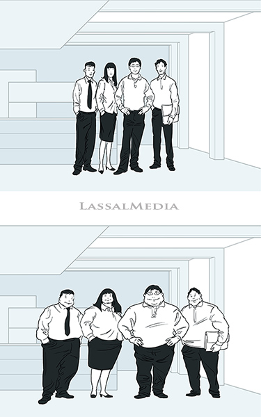 LassalMedia - one of several editorial illustrations for ergo unternehmenskommunikation