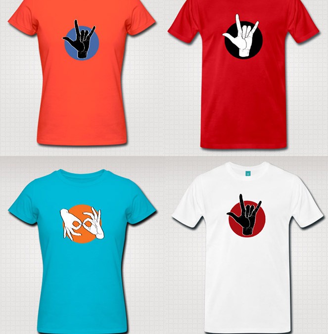 Designs for Fingeralphabet.org Merchandise
