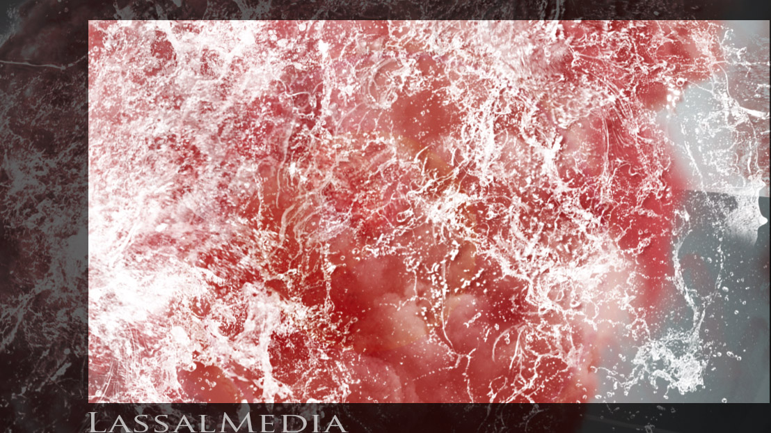 Lassalmedia - pink realistic waterfall 03 (Animatic illustration)