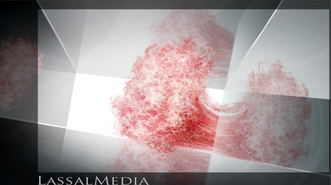 Lassalmedia - pink realistic waterfall 01 (Animatic illustration)