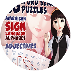 ASL Word Search Puzzle Books for Kids